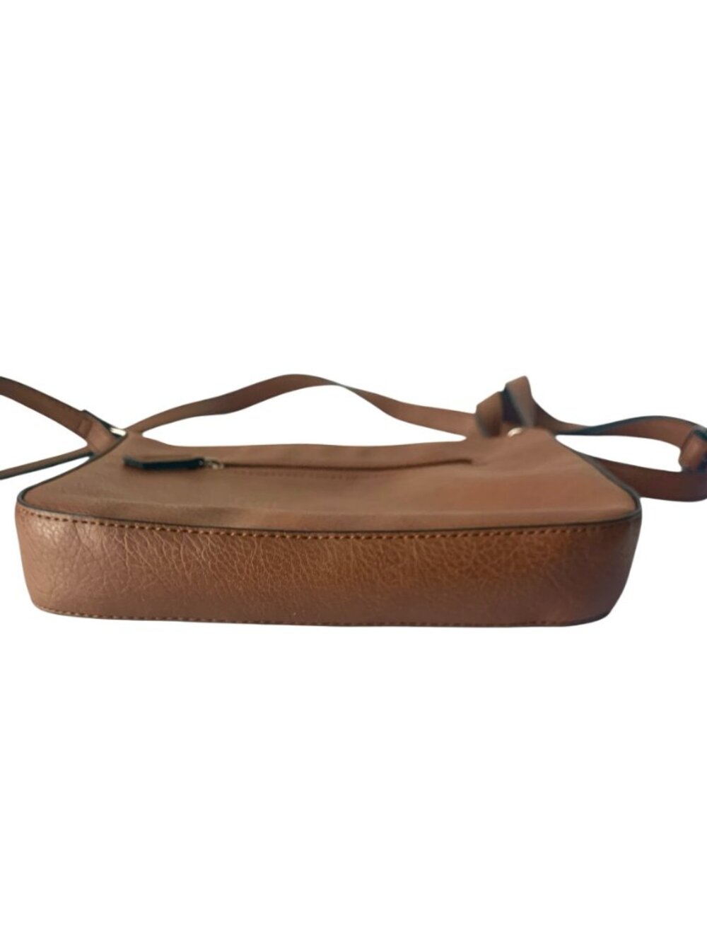 Vintage Roots Brown Crossbody Bag Faux Leather Long Strap - Picture 9 of 9